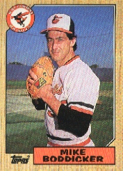 1987 Topps Baseball Cards      455     Mike Boddicker